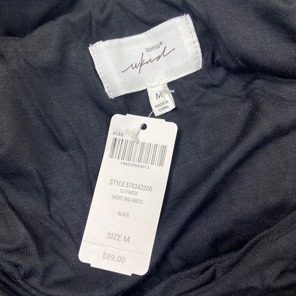 Soma Soft Jersey V-Neck Short Bra Dress Medium - Picture 10 of 11